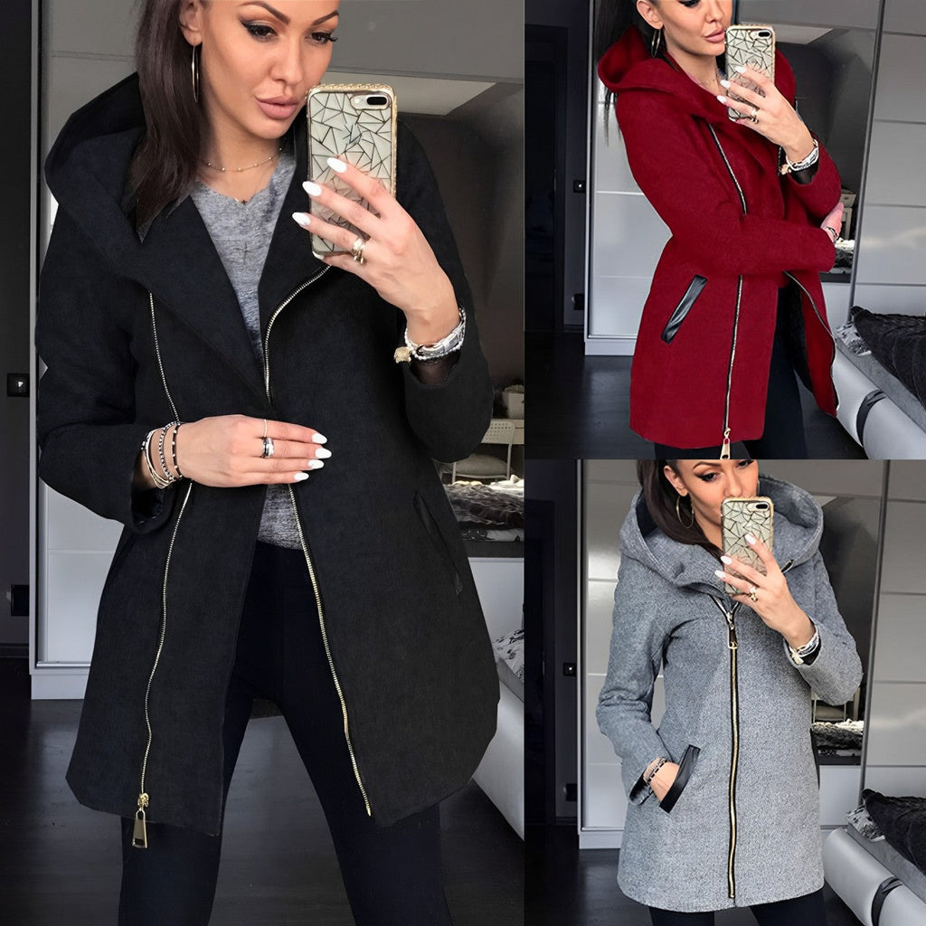 GR - Women's urban hooded coat
