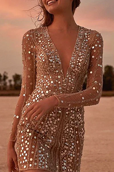 GR | Paillettenbesetztes Minikleid