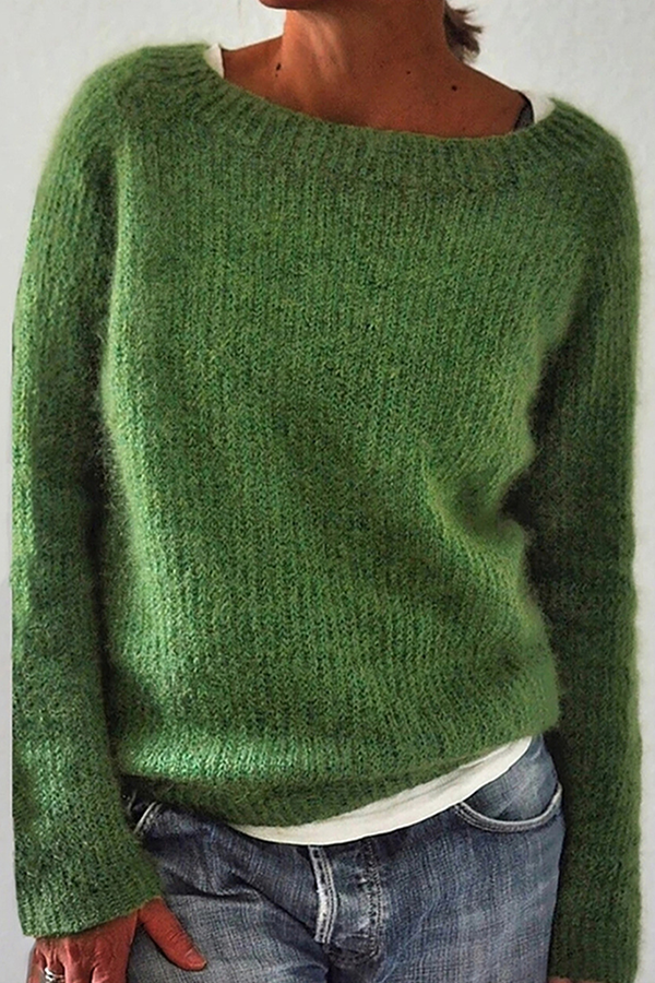 GR | Ribbed sweater made of soft mohair 