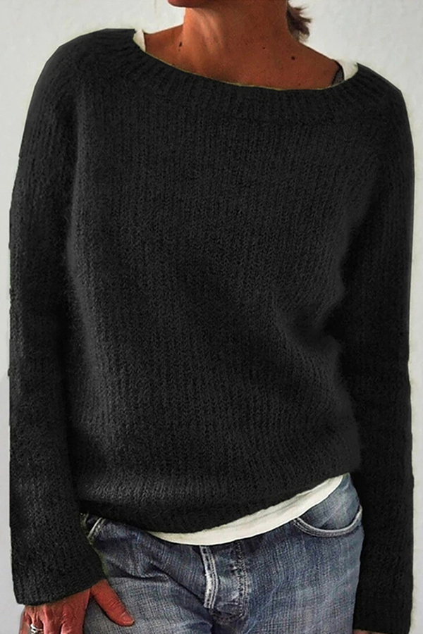 GR | Ribbed sweater made of soft mohair 