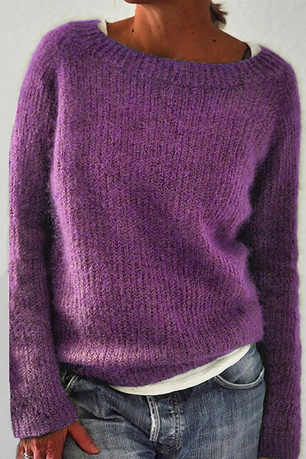 GR | Ribbed sweater made of soft mohair 