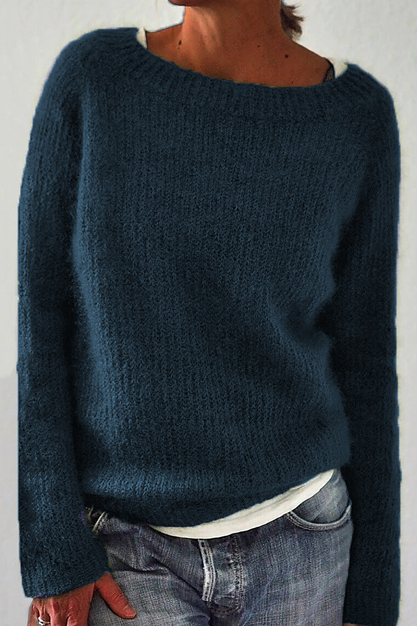 GR | Ribbed sweater made of soft mohair 