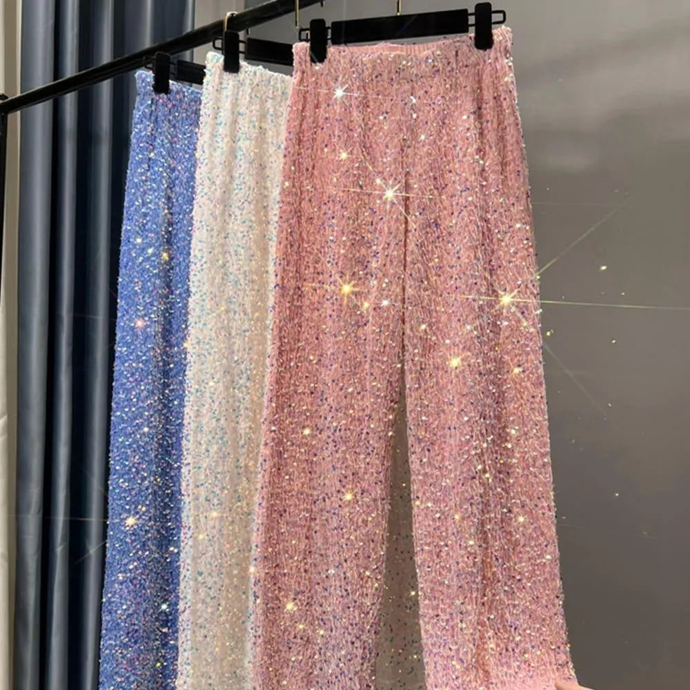 GR | Wide-leg sun pants with sequins