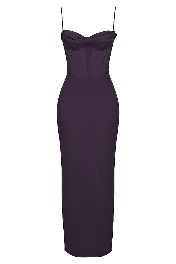 GR | Maxi dress with off-the-shoulder design