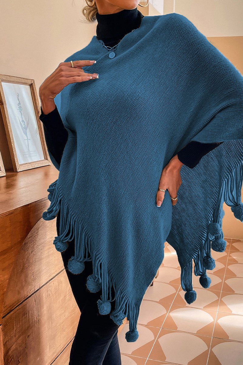 GR | Casual Solid Color O-Neck Outerwear