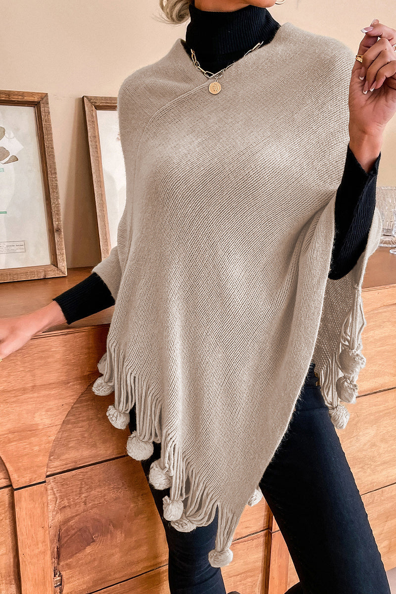 GR | Casual Solid Color O-Neck Outerwear