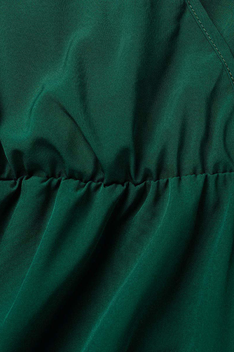 GR | Elegante Einfarbige Hohe Öffnung V-Ausschnitt Ärmelloses Kleid Kleider- 3 Farben