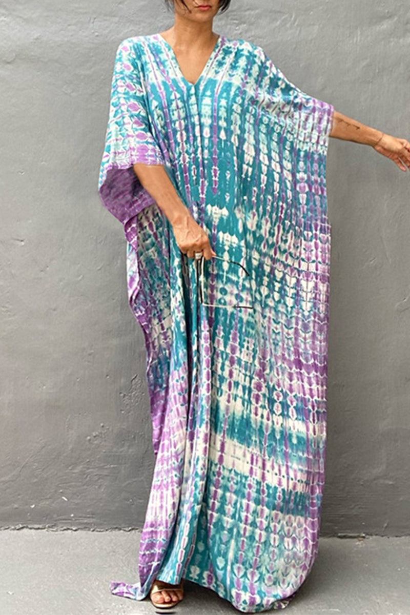 GR | Casual Holiday Print Swimwear Cover Up
