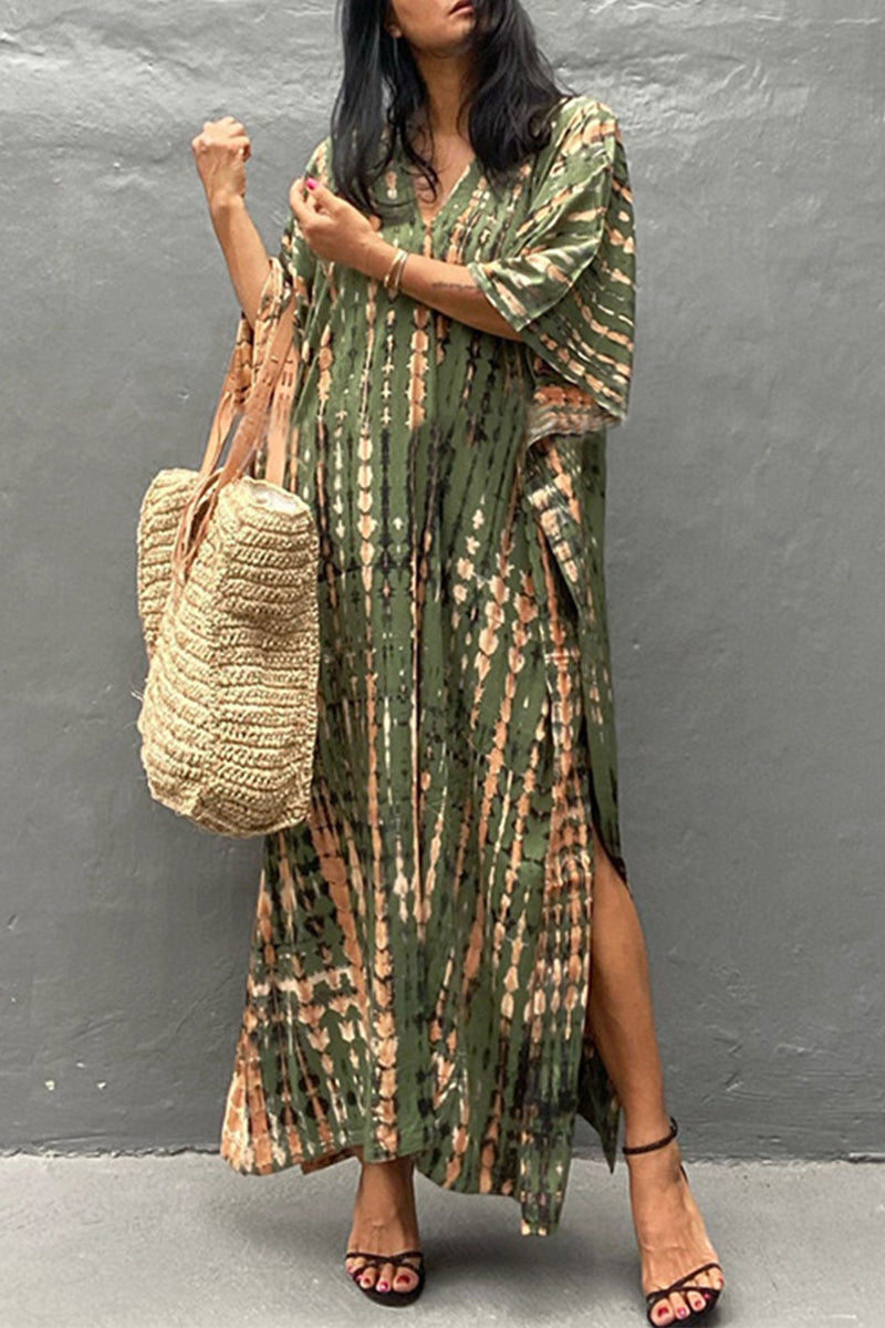 GR | Casual Holiday Print Swimwear Cover Up