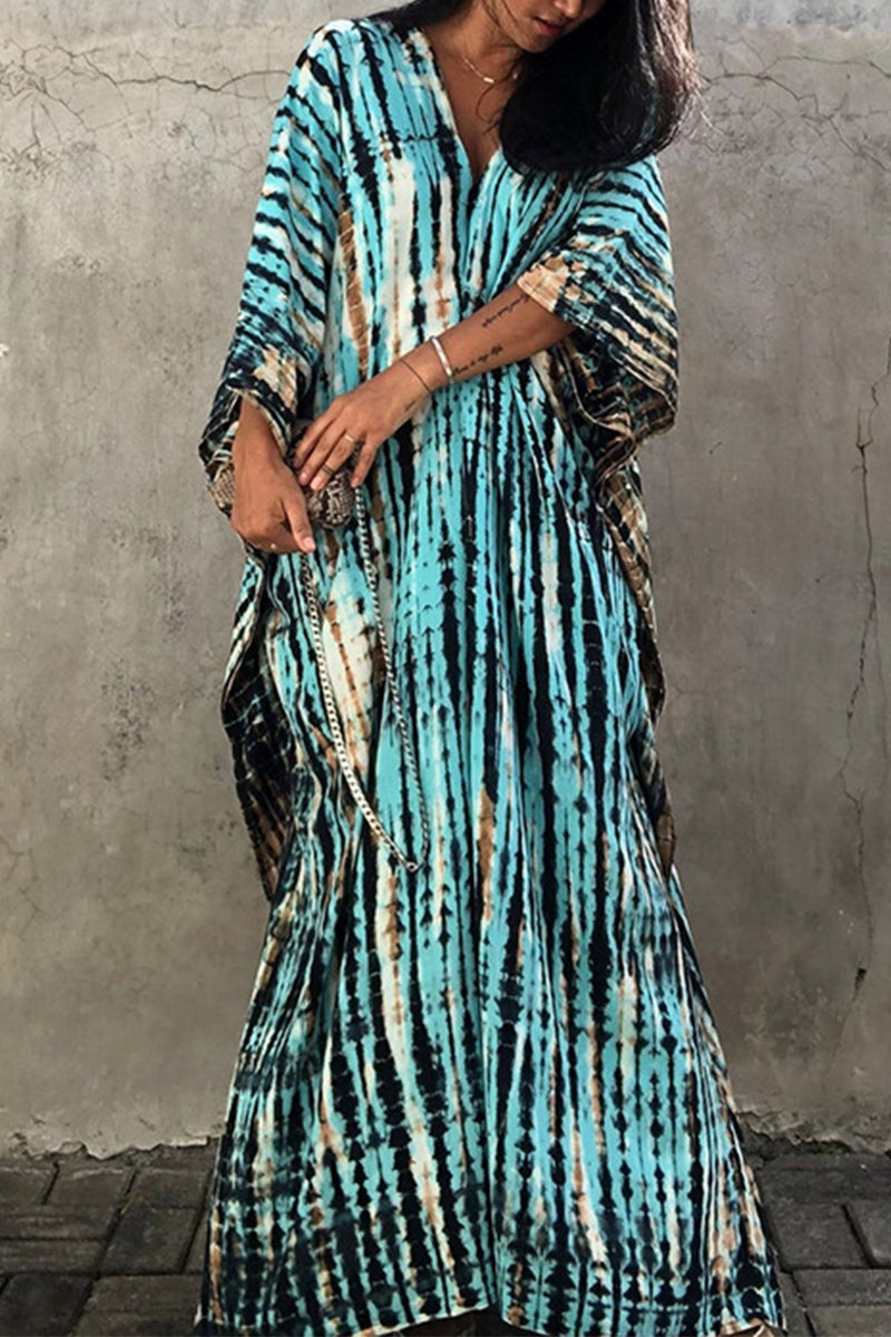 GR | Casual Holiday Print Swimwear Cover Up