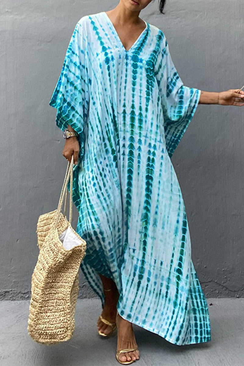 GR | Casual Holiday Print Swimwear Cover Up