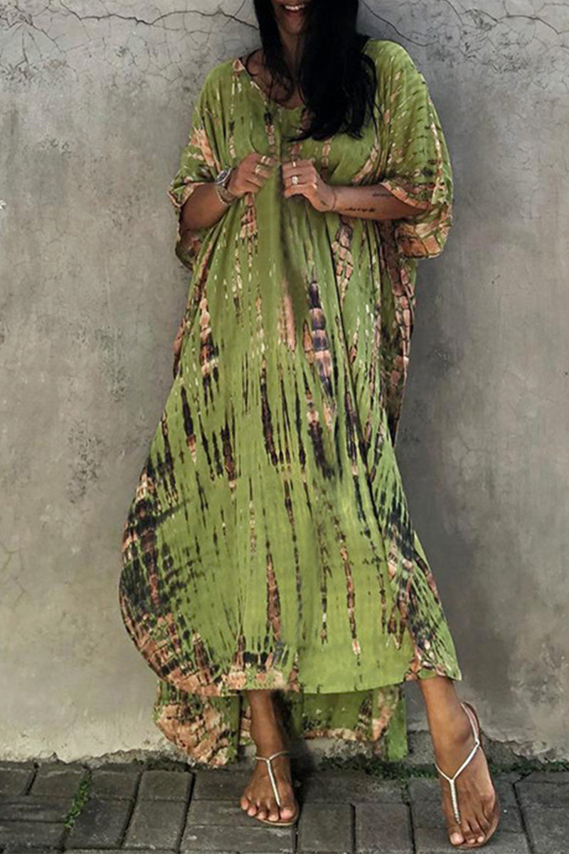 GR | Casual Holiday Print Swimwear Cover Up