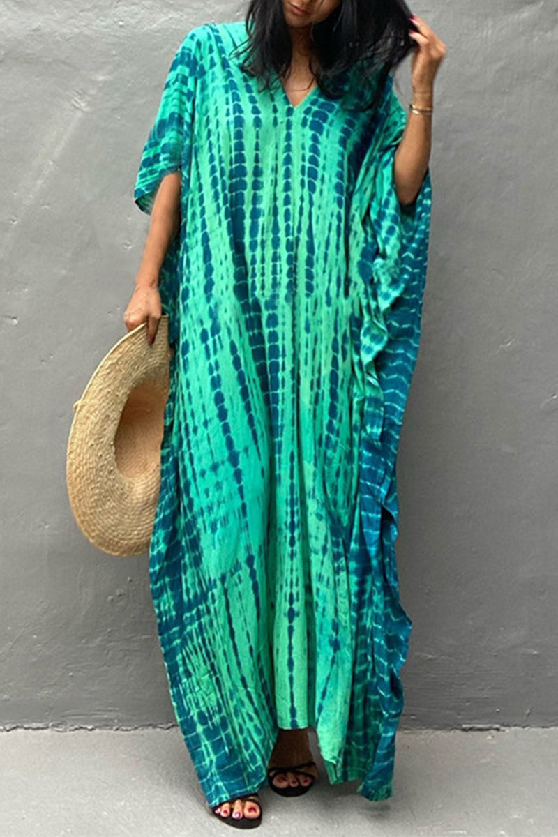 GR | Casual Holiday Print Swimwear Cover Up