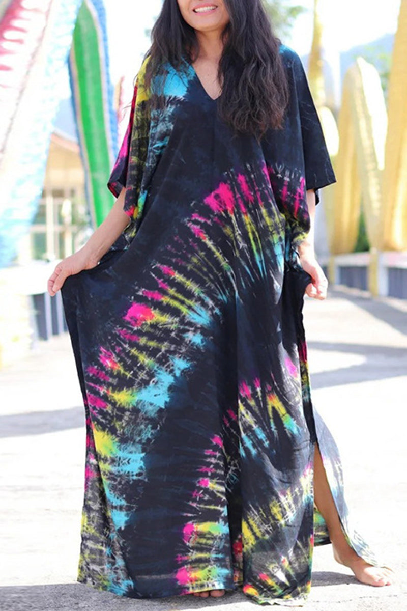 GR | Casual Holiday Print Swimwear Cover Up