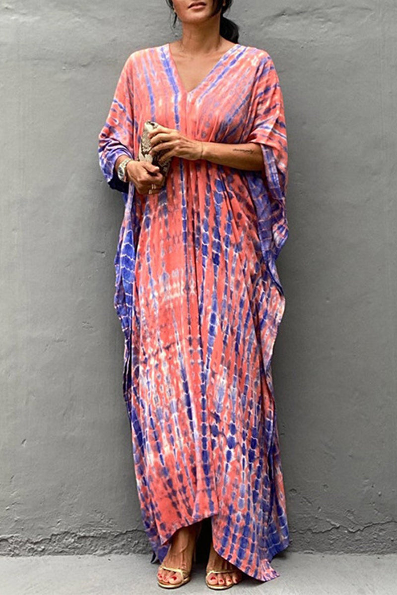 GR | Casual Holiday Print Swimwear Cover Up