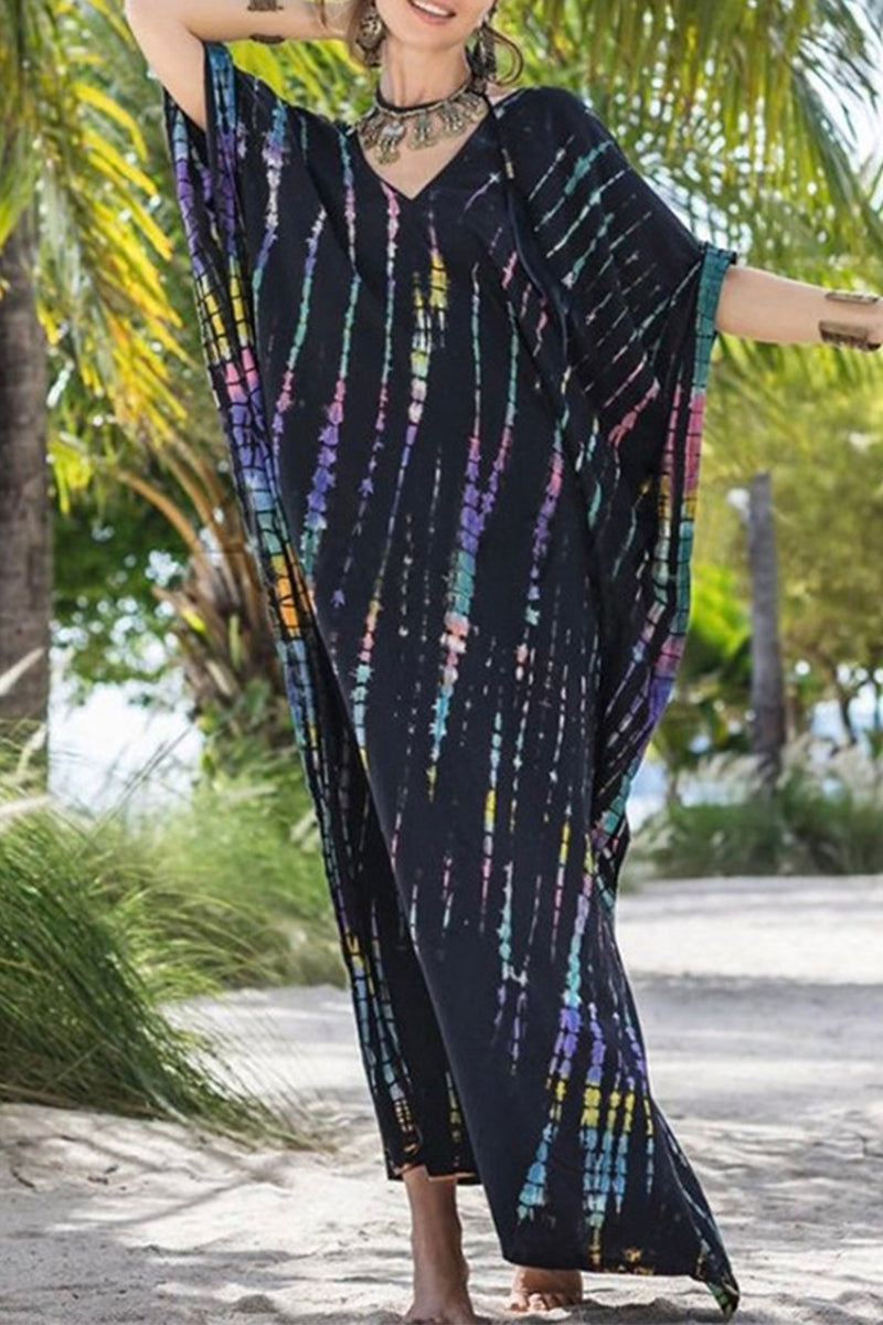 GR | Casual Holiday Print Swimwear Cover Up