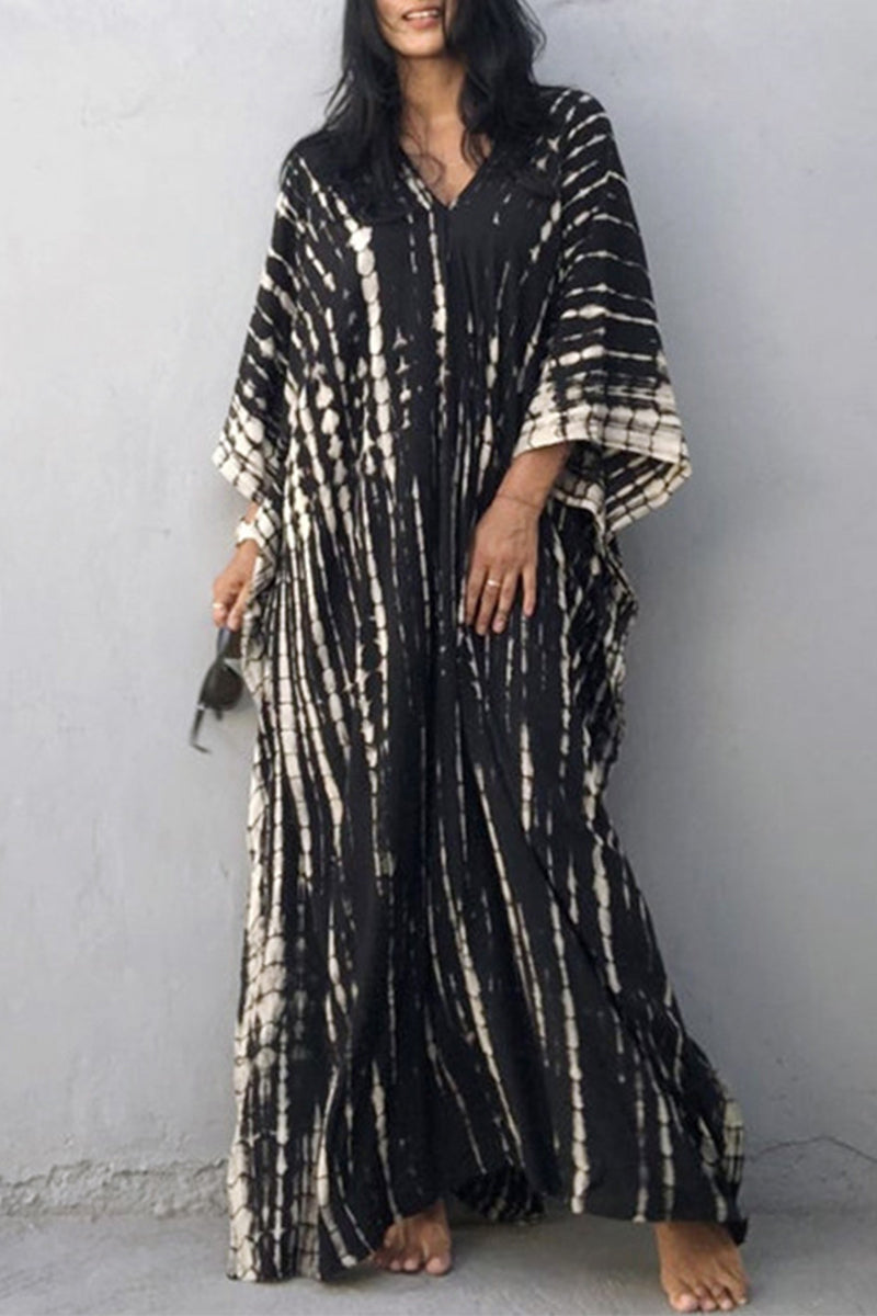 GR | Casual Holiday Print Swimwear Cover Up