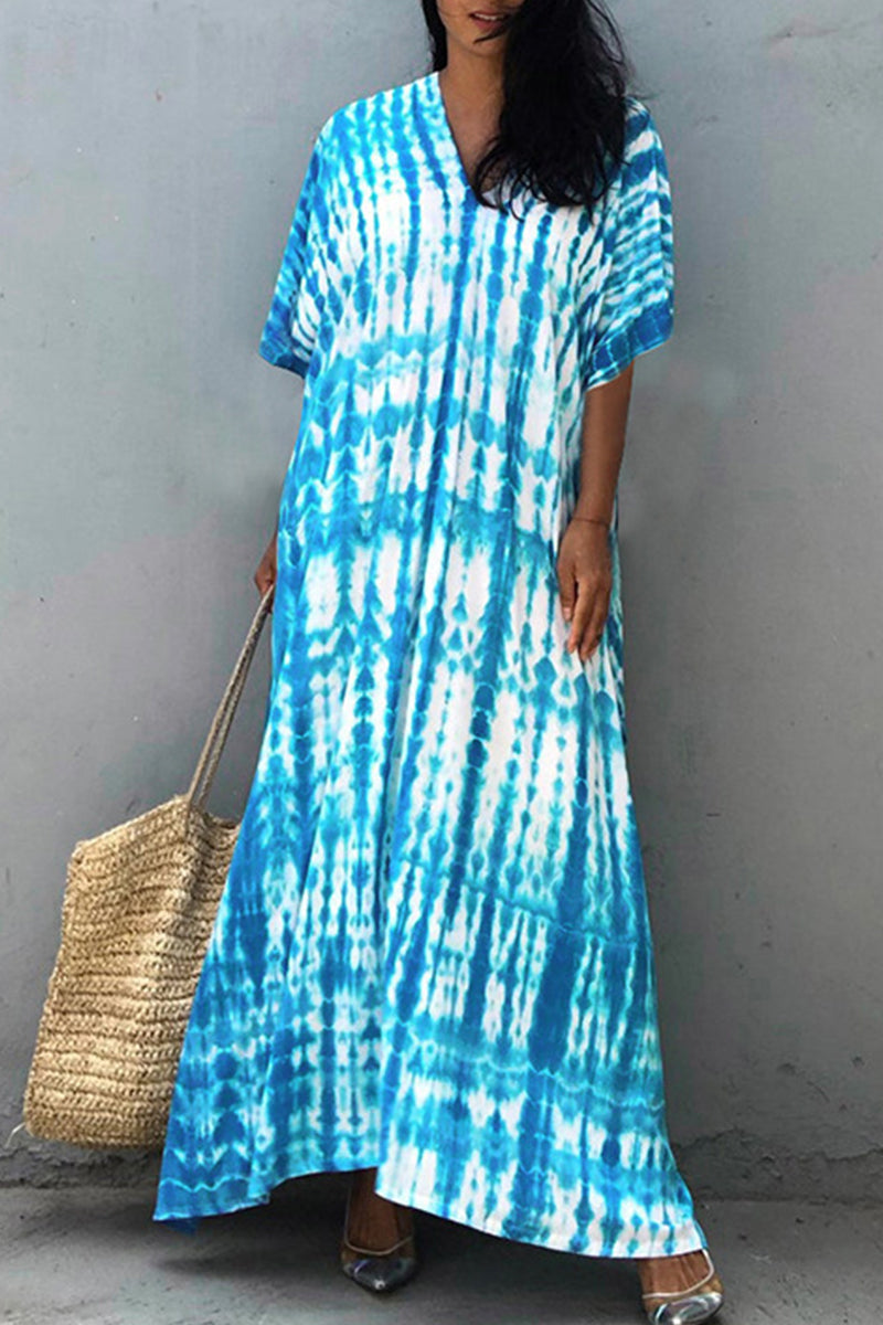 GR | Casual Holiday Print Swimwear Cover Up
