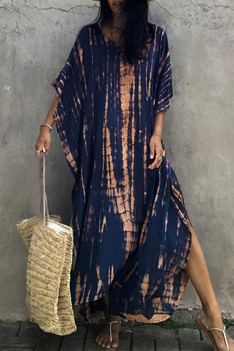 GR | Casual Holiday Print Swimwear Cover Up