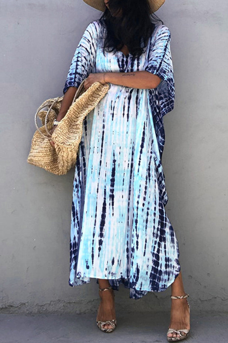 GR | Casual Holiday Print Swimwear Cover Up