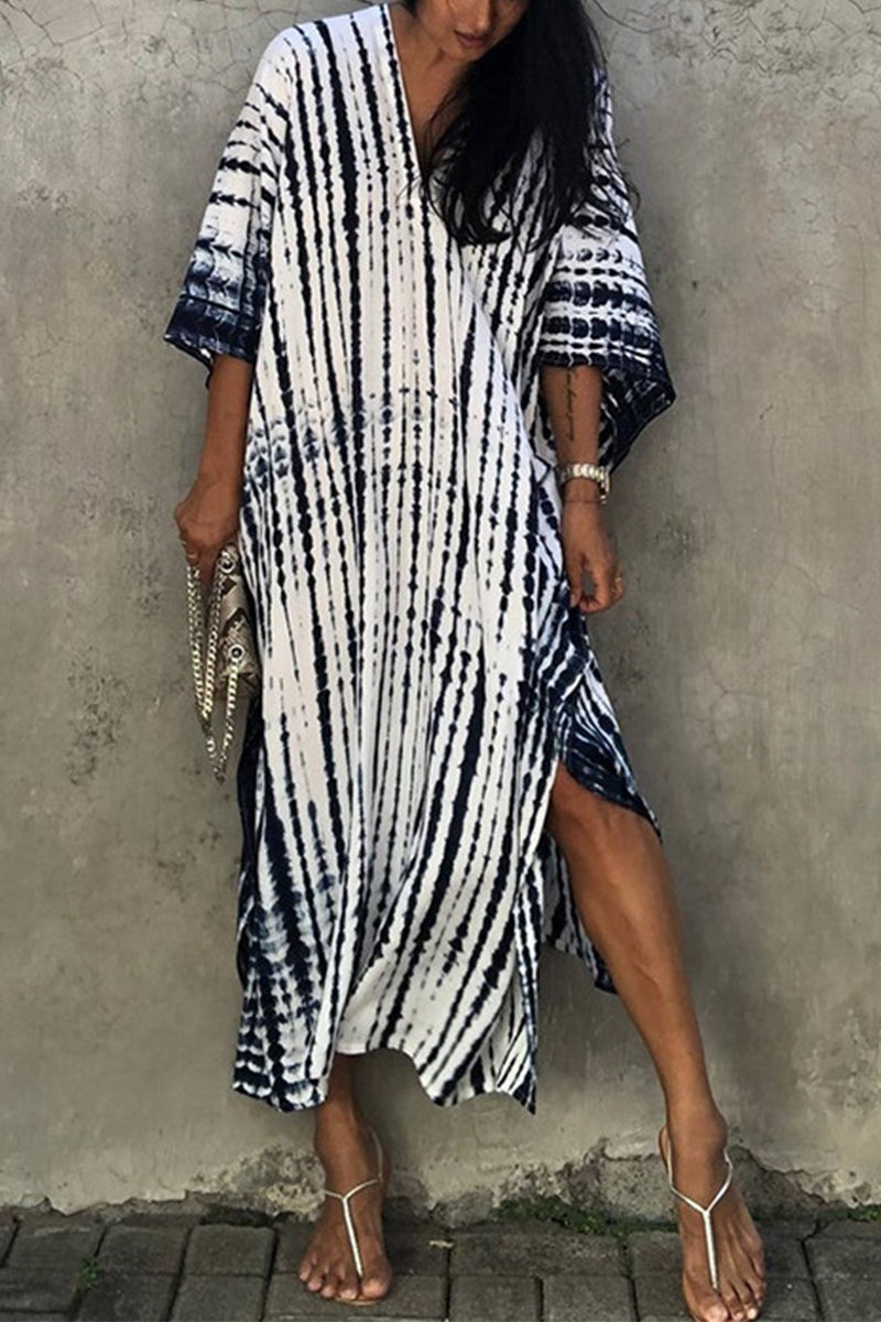 GR | Casual Holiday Print Swimwear Cover Up