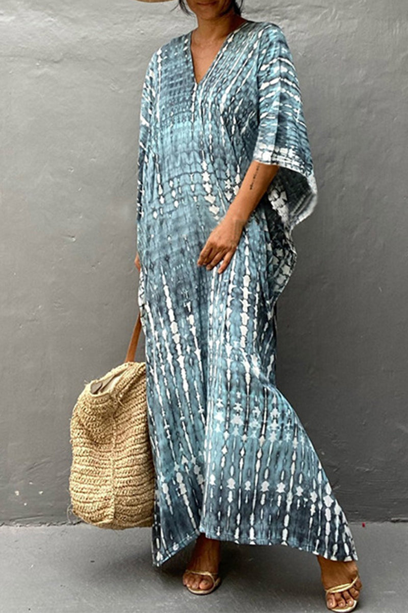 GR | Casual Holiday Print Swimwear Cover Up