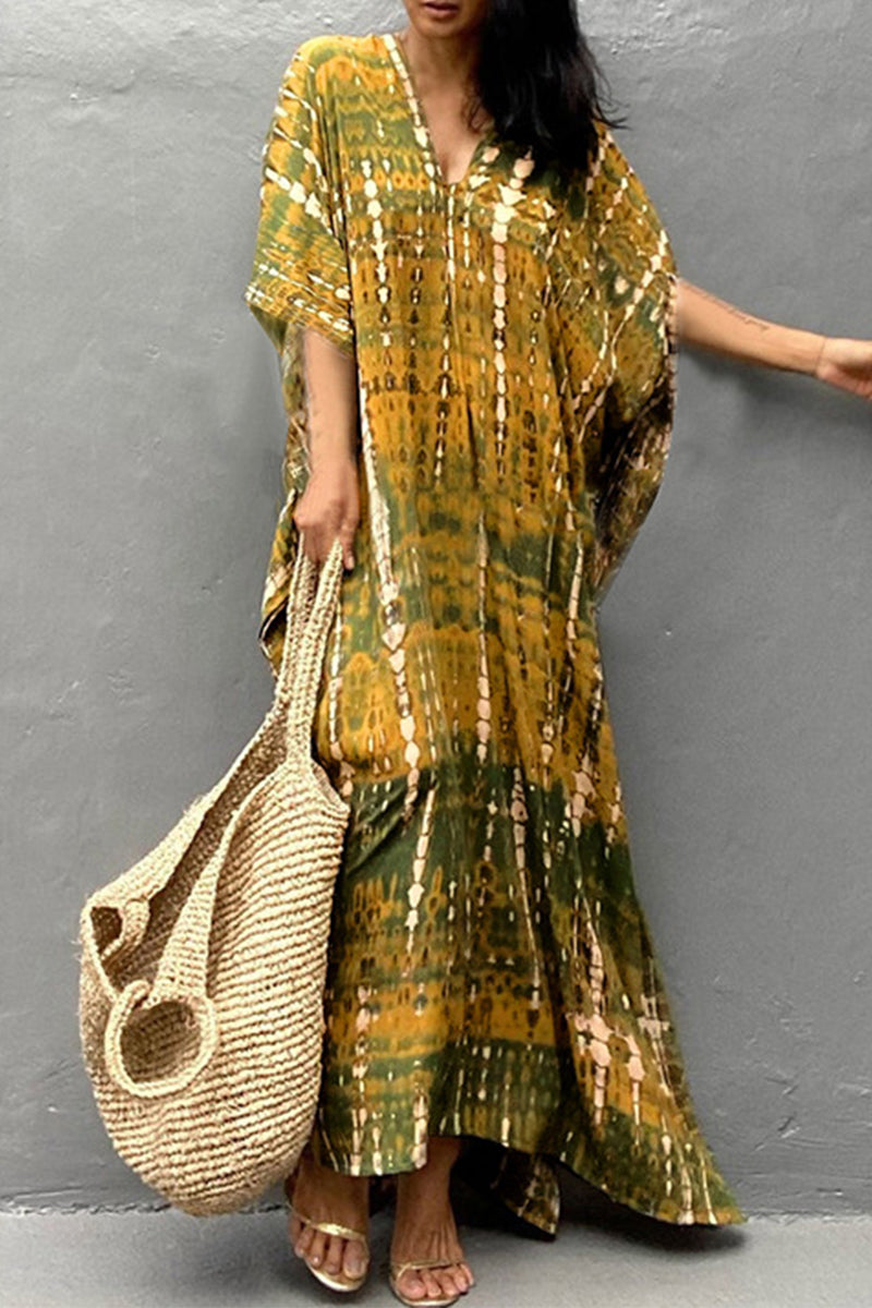GR | Casual Holiday Print Swimwear Cover Up