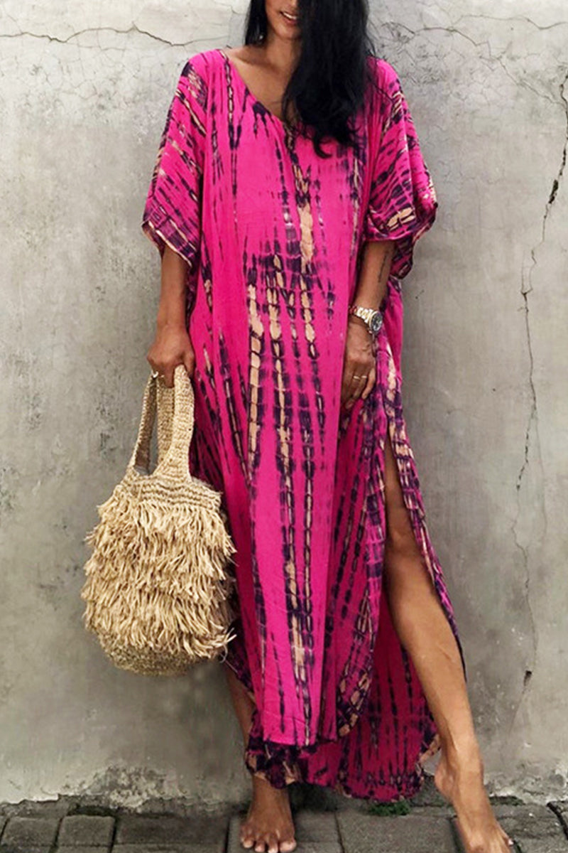 GR | Casual Holiday Print Swimwear Cover Up
