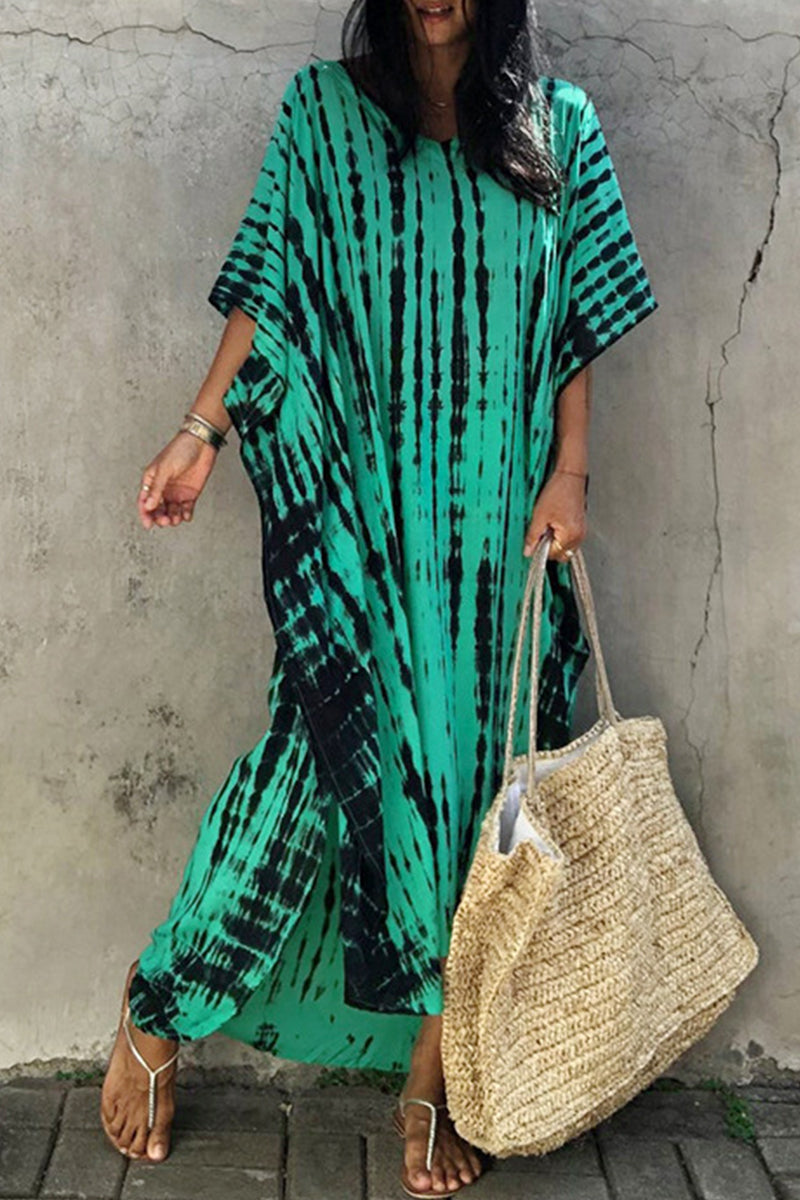 GR | Casual Holiday Print Swimwear Cover Up