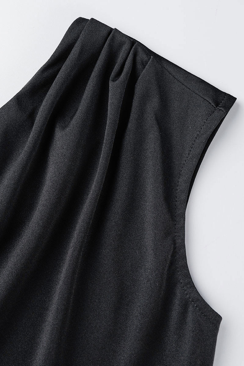 GR | Elegant Formal Solid Color Slit Asymmetrical Slanted Collar Evening Dress Dresses - 8 Colors