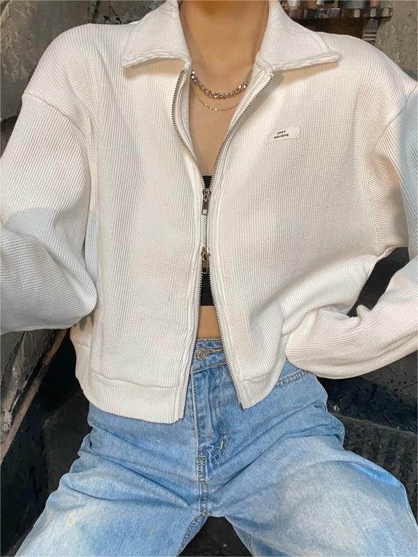 GR | Crop Jacket with Zipper