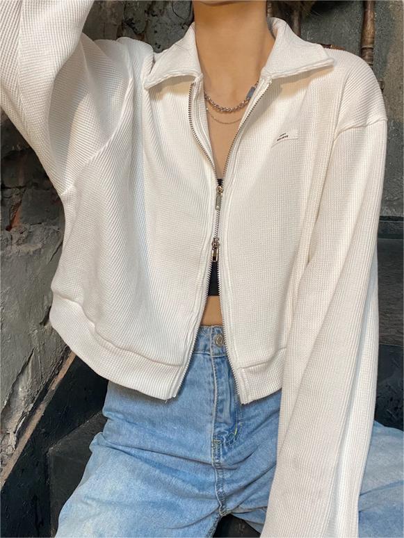 GR | Crop Jacket with Zipper