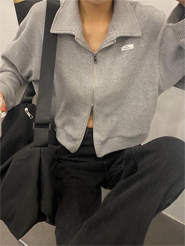 GR | Crop Jacket with Zipper