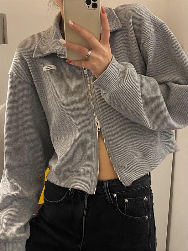 GR | Crop Jacket with Zipper