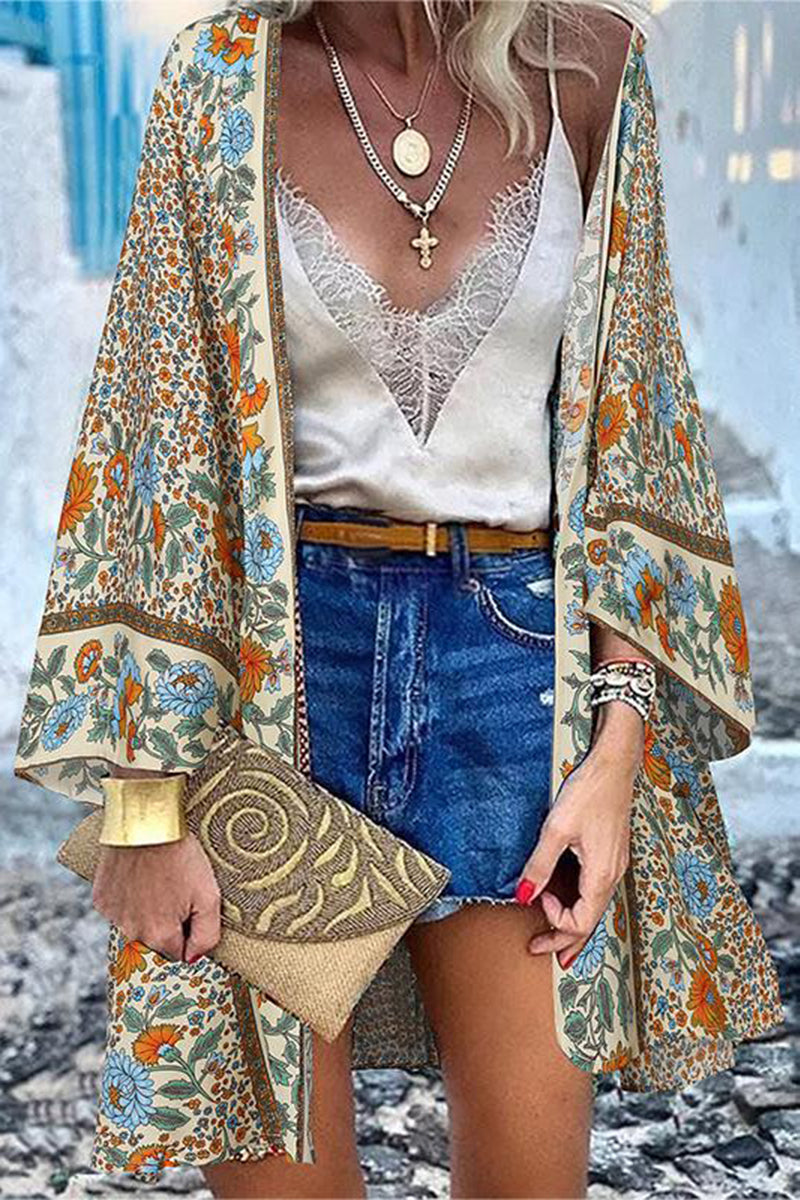 GR | College Print Patchwork Strickjacke Kragen Außenbekleidung