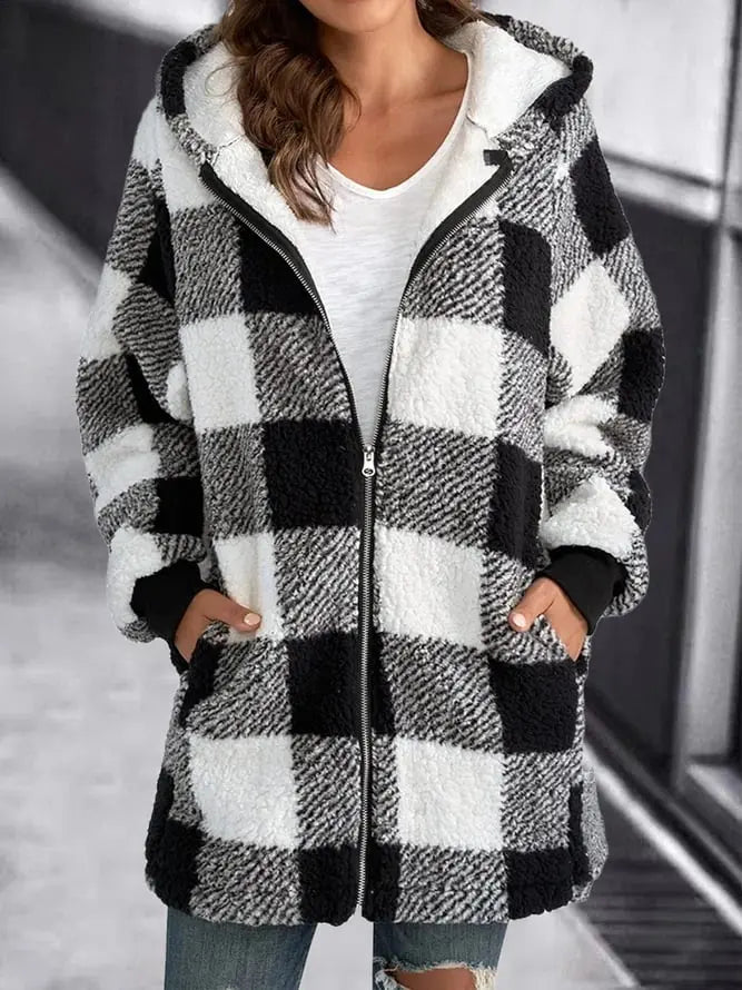 GR - Women's Fleece Jacket with Hood