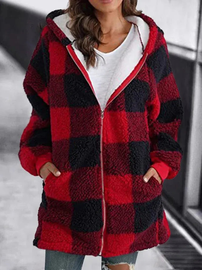 GR - Women's Fleece Jacket with Hood