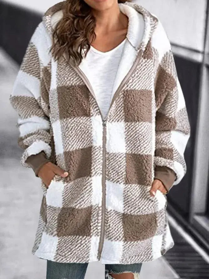 Women's Checkered Coat