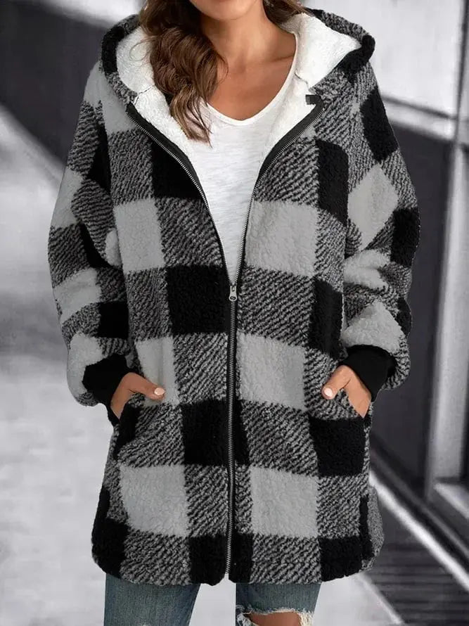 GR - Women's Fleece Jacket with Hood