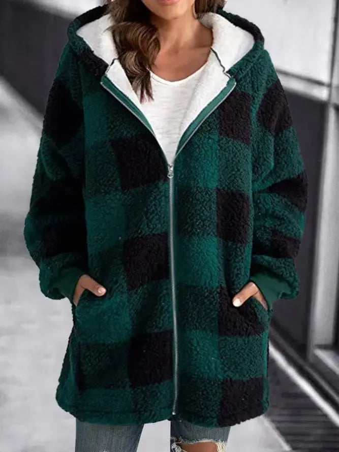 GR - Women's Fleece Jacket with Hood