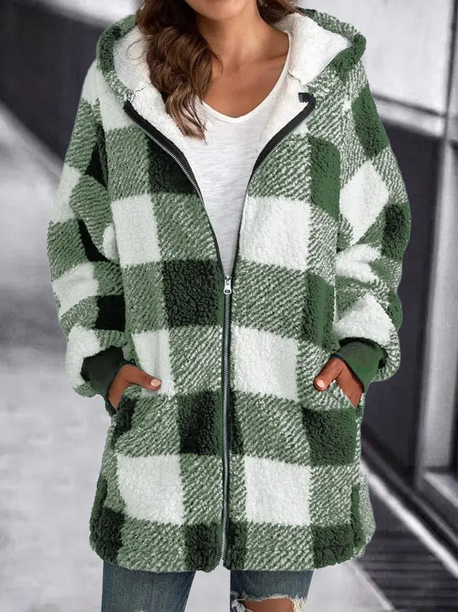 GR - Women's Fleece Jacket with Hood