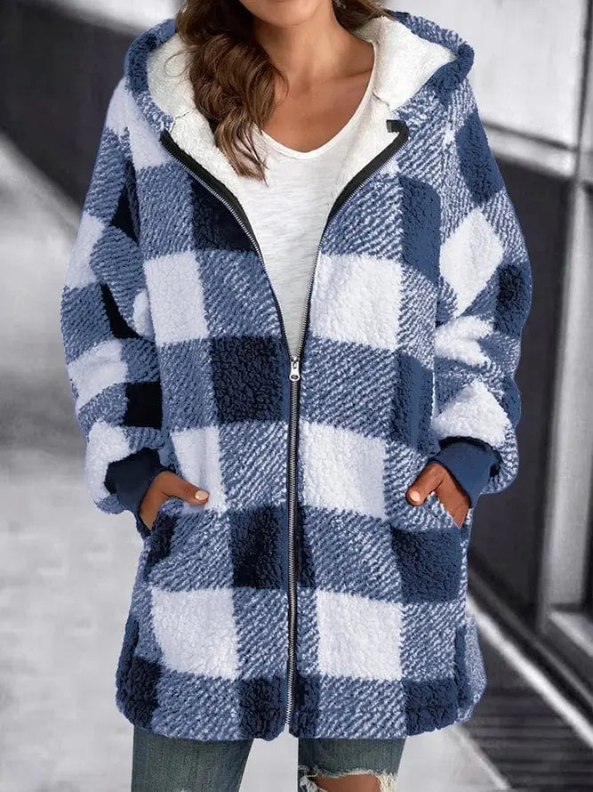 Women's Checkered Coat