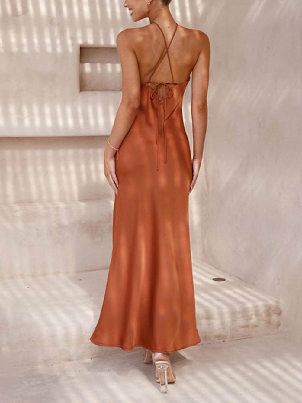 GR | Halter Formal Party Dress