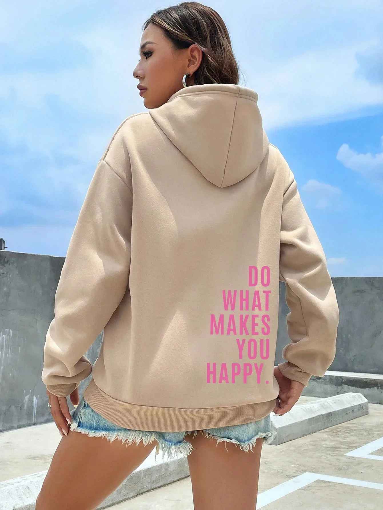 GR - Damen Hoodie - Lässiger Streetstyle mit Schriftzug