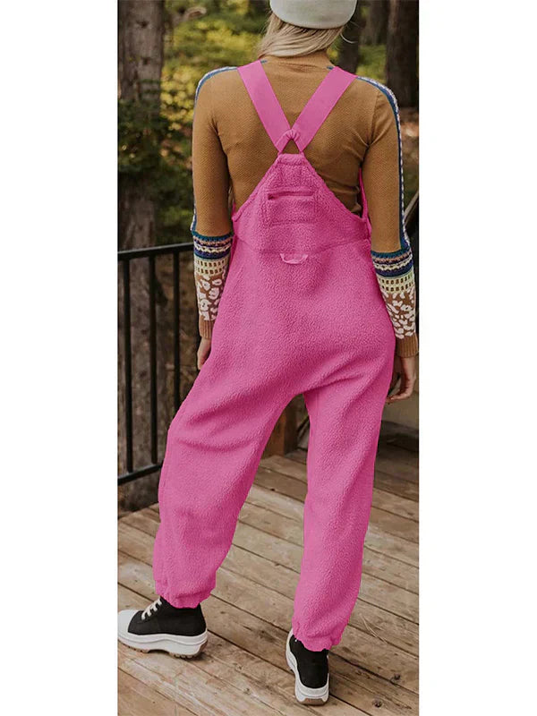 GR | Women's Fleece Thermal Overall with Zippered Pockets 