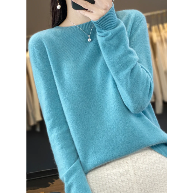GR | Cashmere Pullover Damen Stilvoller Rundhals, Weich & Komfortabel