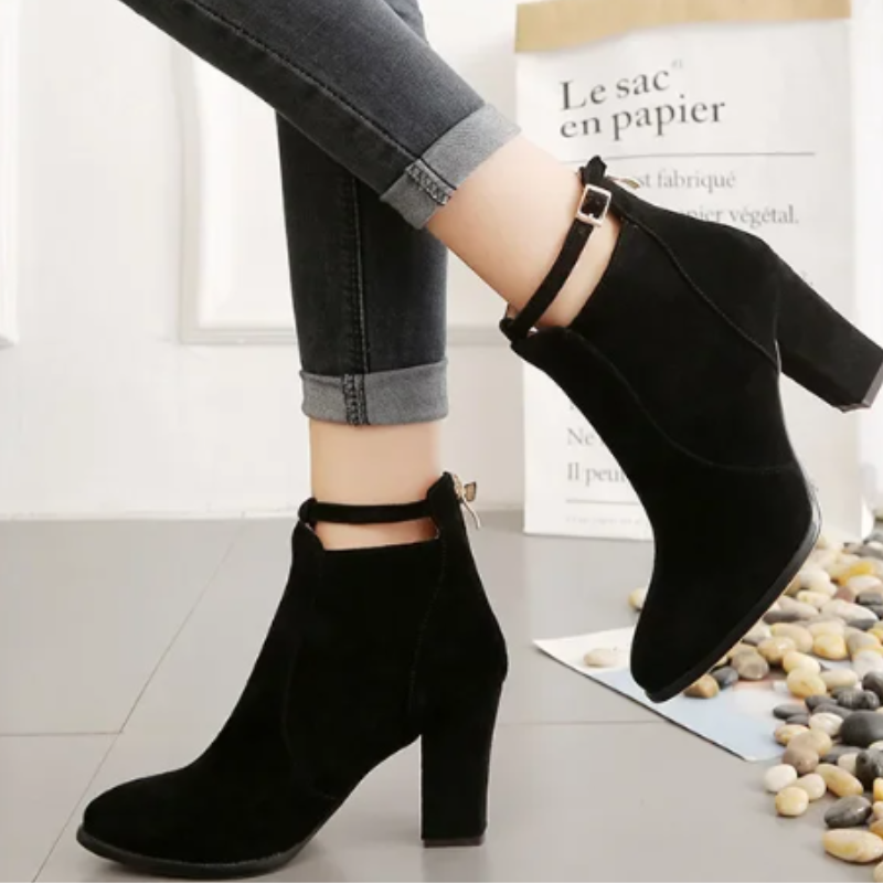 GR | High block heel boots for women