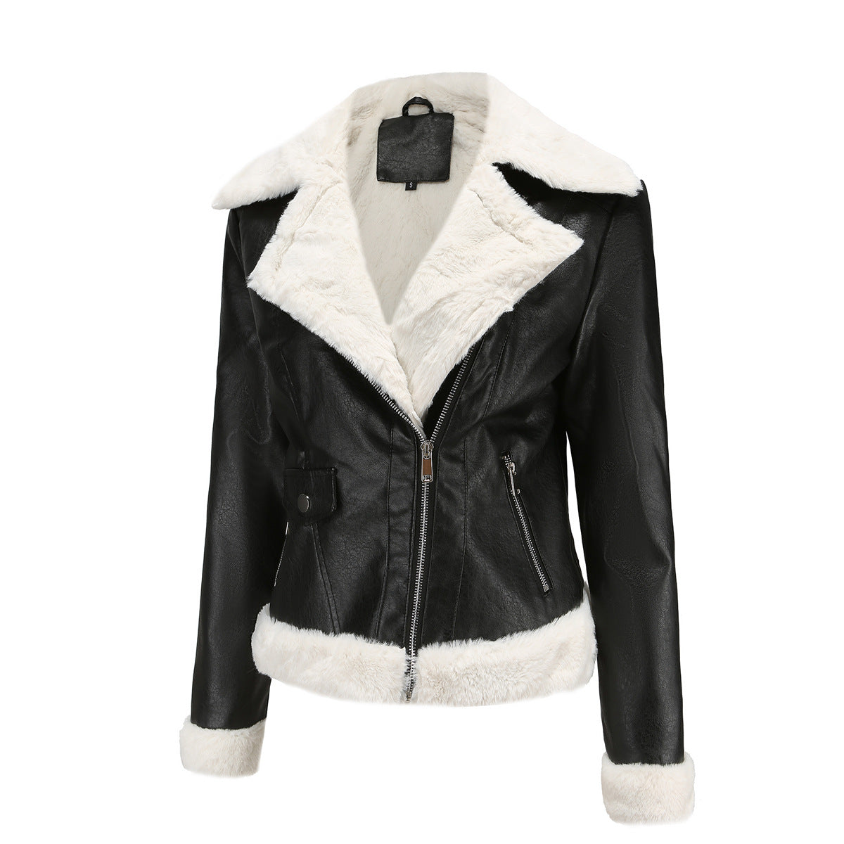GR | Winterlederjacke mit Fleece-Futter