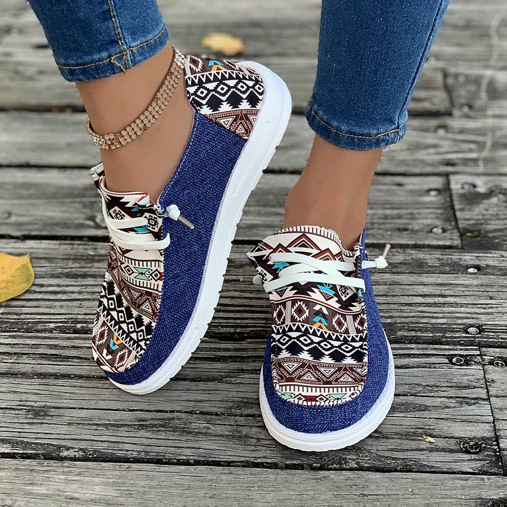 GR | Canvas shoes with print