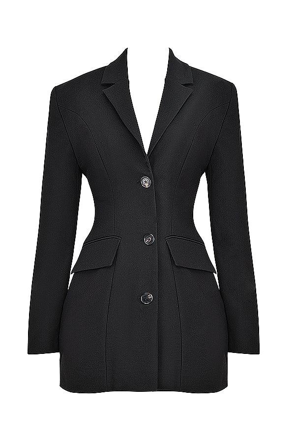 GR | Black blazer skirt